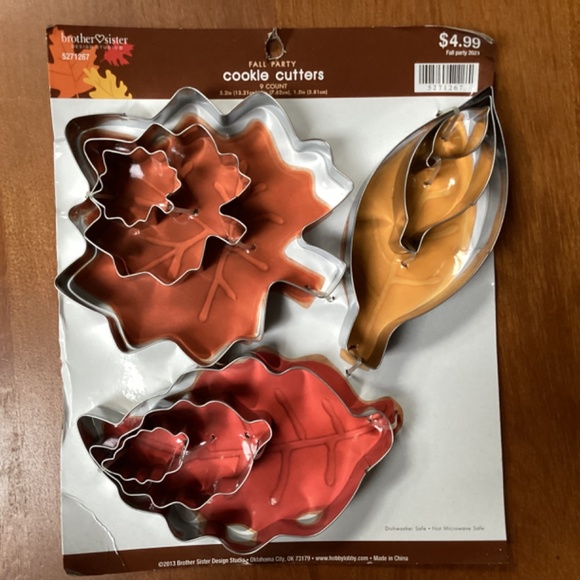 Fall Party Cookie Cutters 2 packs New with tag - Picture 8 of 11